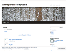 Tablet Screenshot of iamtheprincessofmyworld.wordpress.com