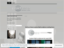 Tablet Screenshot of lightfaktor.wordpress.com