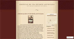 Desktop Screenshot of cronicasdeunamuerte.wordpress.com