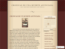 Tablet Screenshot of cronicasdeunamuerte.wordpress.com