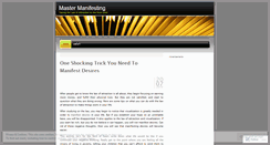 Desktop Screenshot of mastermanifesting.wordpress.com