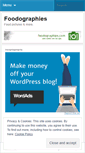 Mobile Screenshot of foodographies.wordpress.com