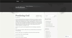 Desktop Screenshot of aniksrunn.wordpress.com