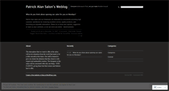 Desktop Screenshot of patrickalansalon.wordpress.com