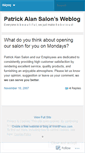Mobile Screenshot of patrickalansalon.wordpress.com