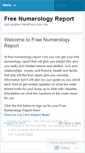 Mobile Screenshot of freenumerologyreport.wordpress.com