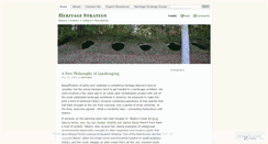 Desktop Screenshot of heritagestrategy.wordpress.com