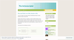 Desktop Screenshot of actionscripter.wordpress.com