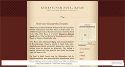 Desktop Screenshot of hotelrayas.wordpress.com
