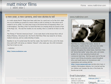 Tablet Screenshot of mattminorfilms.wordpress.com