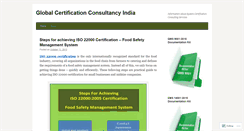 Desktop Screenshot of certificationconsultancyindia.wordpress.com