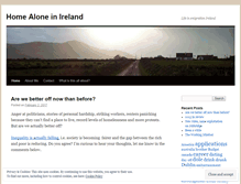 Tablet Screenshot of homealoneinireland.wordpress.com