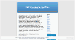 Desktop Screenshot of estrenoscinefilos.wordpress.com
