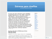 Tablet Screenshot of estrenoscinefilos.wordpress.com