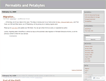 Tablet Screenshot of permabit.wordpress.com