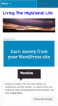 Mobile Screenshot of livingthehighlandlife.wordpress.com