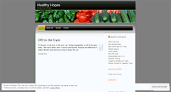 Desktop Screenshot of healthyhopes.wordpress.com