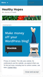 Mobile Screenshot of healthyhopes.wordpress.com