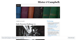 Desktop Screenshot of misterjcampbell.wordpress.com