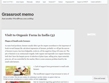 Tablet Screenshot of grassrootmemo.wordpress.com