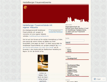 Tablet Screenshot of heidelbergerfrauennetzwerke.wordpress.com