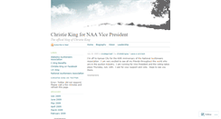 Desktop Screenshot of christieking.wordpress.com