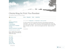 Tablet Screenshot of christieking.wordpress.com