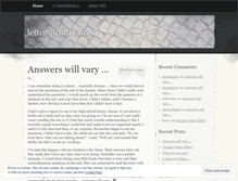 Tablet Screenshot of lettersfromchrist.wordpress.com