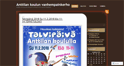 Desktop Screenshot of anttilankoulu.wordpress.com