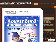 Tablet Screenshot of anttilankoulu.wordpress.com