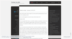 Desktop Screenshot of hockeybygirls.wordpress.com