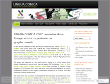 Tablet Screenshot of linguacomica.wordpress.com