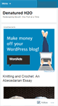 Mobile Screenshot of denaturedh2o.wordpress.com