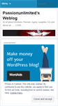 Mobile Screenshot of passionunlimited.wordpress.com