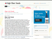 Tablet Screenshot of highfiberfoods.wordpress.com