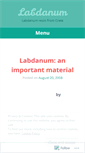 Mobile Screenshot of labdanum.wordpress.com