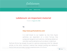 Tablet Screenshot of labdanum.wordpress.com