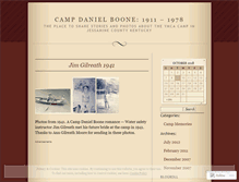 Tablet Screenshot of campdanielboone.wordpress.com