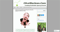 Desktop Screenshot of clivemaclean.wordpress.com