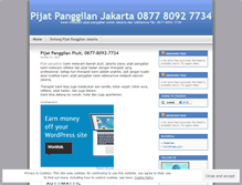 Tablet Screenshot of pijatpanggilan.wordpress.com