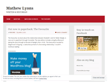 Tablet Screenshot of mathewlyons.wordpress.com