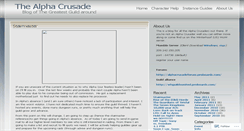 Desktop Screenshot of alphacrusade.wordpress.com