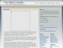 Tablet Screenshot of alphacrusade.wordpress.com
