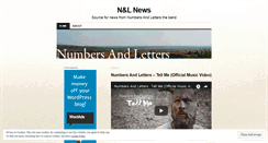 Desktop Screenshot of numbersandlettersmusic.wordpress.com