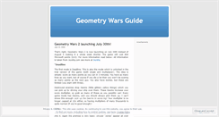 Desktop Screenshot of geometrywars.wordpress.com