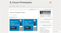 Desktop Screenshot of bfarnumphoto.wordpress.com