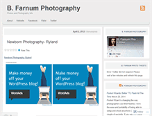Tablet Screenshot of bfarnumphoto.wordpress.com