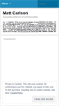 Mobile Screenshot of drmattcarlson.wordpress.com