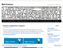 Tablet Screenshot of drmattcarlson.wordpress.com
