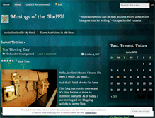 Tablet Screenshot of gladelf.wordpress.com